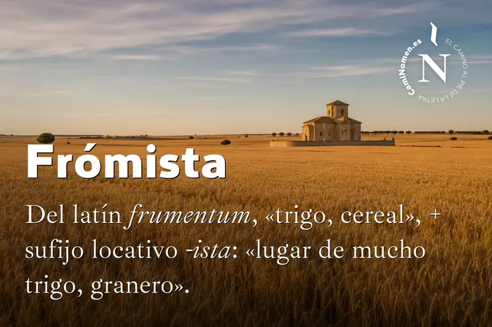 Frómista, imagen para redes con su etimología.