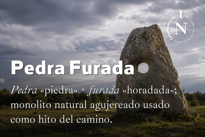 Pedra Furada, imagen para redes con su etimología.