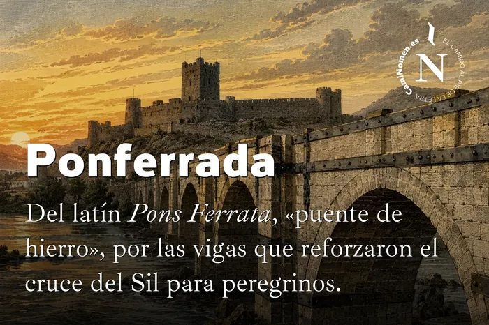 Ponferrada, imagen para redes con su etimología.